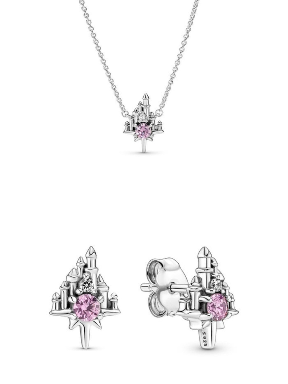 Fantasyland Castle Necklace & Earrings by Pandora Jewelry Disney